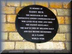 Harry Beck Plaque